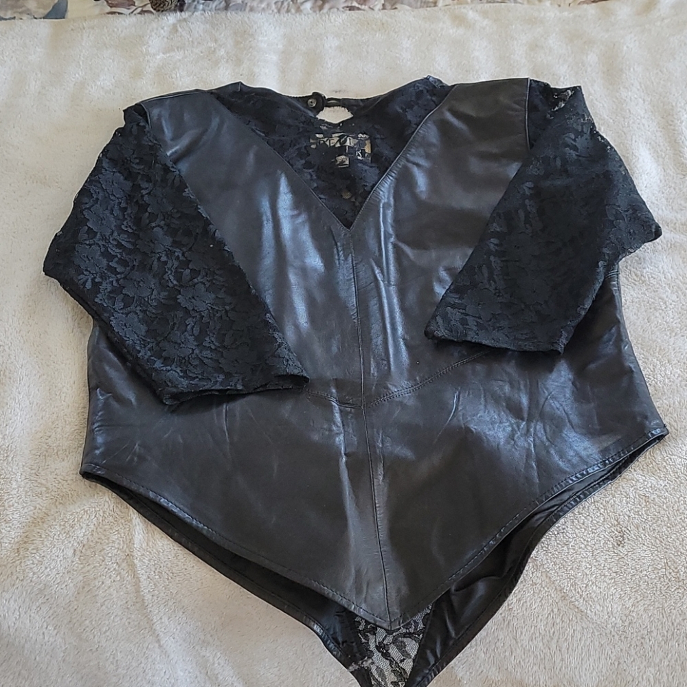 Leather top